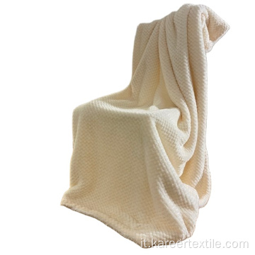 Servo solido morbido Honeycomb flanella Sherpa lancio coperta